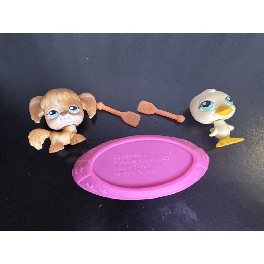 Littlest Pet Shop Pet Pairs Duck #199 & Spaniel #200 - Complete - Picture 3 of 7